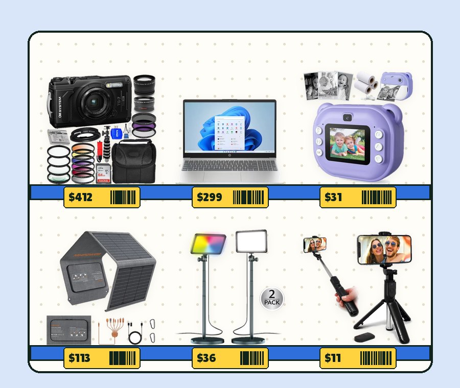 Shelf in aisle 5, Electronics & Appliances
