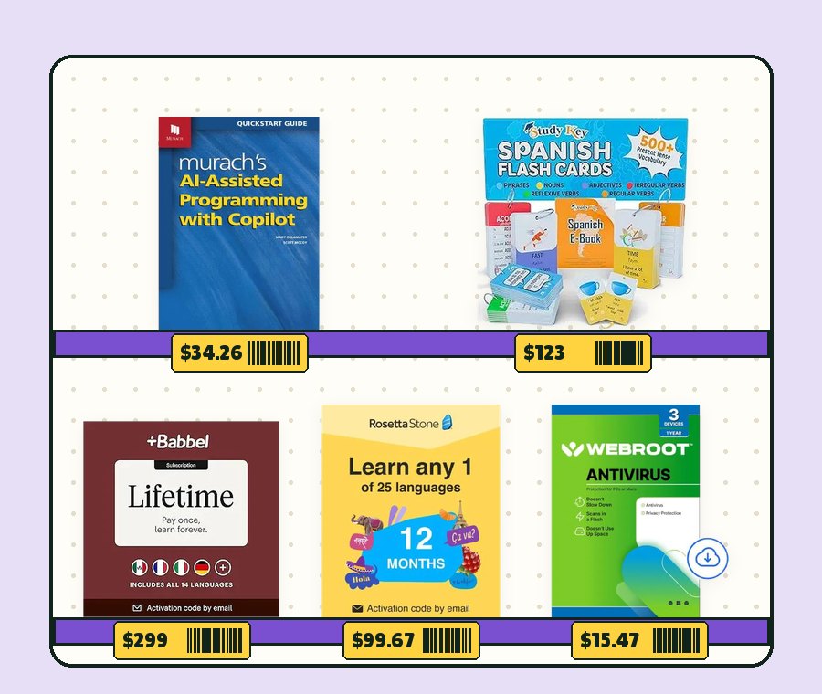 Shelf in aisle 6, Learning & Software